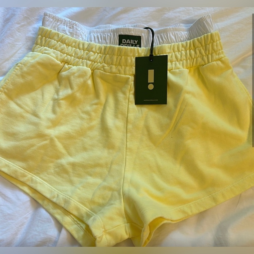 Daily Drills Sweat/Boxer Shorts in Lemonade! (Size M/L)